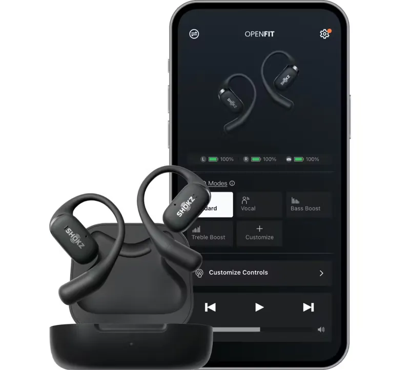 Shokz OpenFit True Wireless Earbuds Black-5